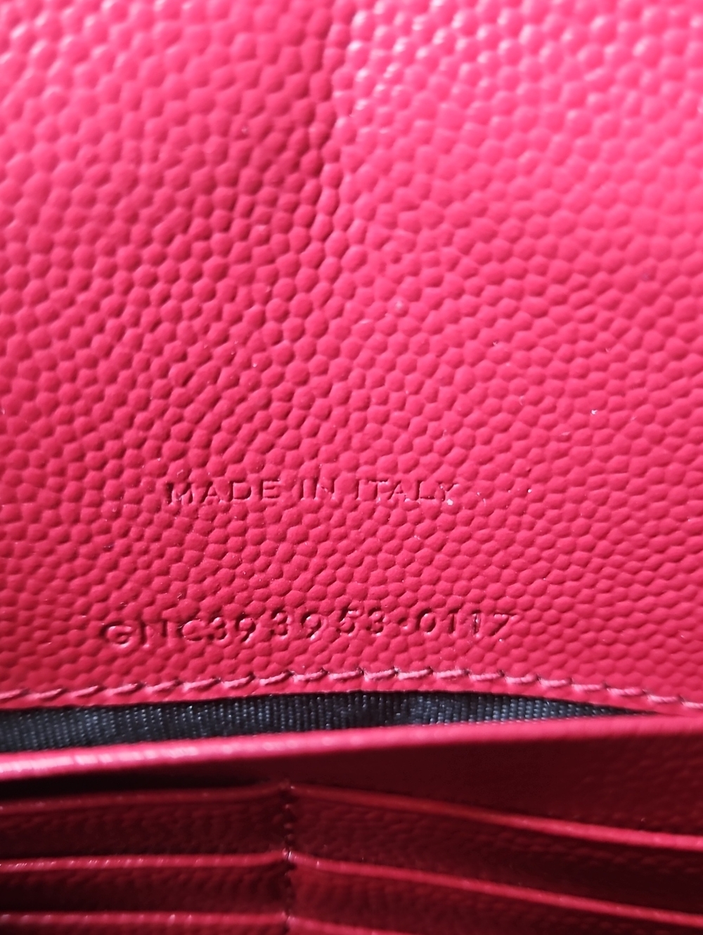 YSL Saint Laurent Cassandre Red Quilted Leather Envelope Crossbody Gold Chain - Picture 13 of 16